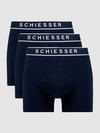 SCHIESSER Boxershort met stretch in set van 3 Marineblauw