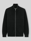 Marc O'Polo Strickjacke mit Zweiwege Reißverschluss Black
