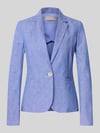Christian Berg Woman Selection Regular Fit Blazer aus Leinen-Mix mit Paspeltaschen Blau
