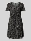VERO MODA Tailliertes Freizeitkleid aus reiner Viskose Modell 'EASY JOY' Black