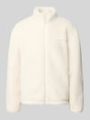 REVIEW Fleecejacke mit Label-Detail und Reißverschluss Ecru