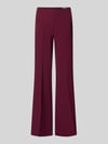 Rinascimento flared fit broek met bandplooien Bordeaux