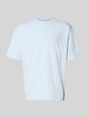 PEGADOR Oversized T-Shirt mit Label-Stitching Hellblau