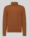 Selected Regular Fit Pullover aus reiner Wolle Modell 'TRAY' Kupfer