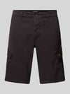 Lyle & Scott Regular FIt Cargoshorts mit Logo-Stitching Modell 'WEMBLEY' Anthrazit