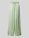 BOSS Orange Regular Fit Wide Leg Hose aus reiner Viskose Modell 'TALIA' Oliv