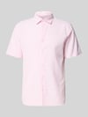 MCNEAL Regular Fit Freizeithemd aus Leinen-Baumwoll-Mix Rose