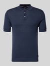 JOOP! COLLECTION Slim Fit Poloshirt in Strick-Optik Modell 'Vanceo' Marine