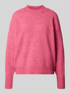 ICHI Relaxed Fit Strickpullover mit Woll-Anteil Modell 'Sage' Pink