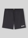BOSS Regular Fit Badehose mit Logo-Print Modell 'STARFISH' Black