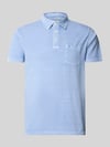 Superdry Slim Fit Poloshirt mit Brusttasche Jeansblau