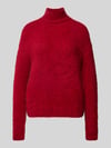 Milano Italy Regular Fit Strickpullover mit Stehkragen und Woll-Mohair-Anteil Rot