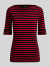 Lauren Ralph Lauren Slim fit t-shirt van katoenmix Zwart
