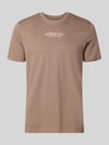s.Oliver RED LABEL regular fit T-shirt van puur katoen Taupe