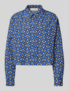 Weekend Max Mara Regular fit blouse met overhemdkraag, model 'RAGTIME' Donkerblauw
