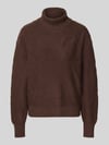 FREE/QUENT Strickpullover mit gerippten Abschlüssen Modell 'Saturn' Dunkelbraun