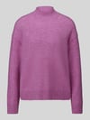 Marc O'Polo DENIM Regular Fit Turtleneck-Pullover aus Schurwoll-Mix Fuchsia