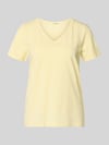 s.Oliver RED LABEL krój regular fit t-shirt z mieszanki bawełny Jasnożółty