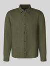 GAP Regular Fit Leinenhemd mit Kentkragen Oliv