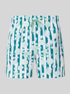 JACK & JONES Zwembroek in all-over look model 'MAUI VIBES NOVELTY' Mintgroen