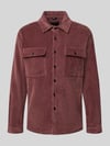 Zuitable Regular Fit Overshirt mit Pattentaschen Modell 'Taylor' Bordeaux