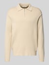 Selected Relaxed Fit Pullover aus Viskose-Mix Modell 'TELLER' Beige
