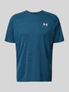 Under Armour T-Shirt mit Label-Print Modell 'Tech' Blau