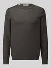 Selected Regular Fit Pullover aus reiner Wolle Modell 'TRAY' Dunkelgruen