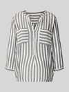 Tom Tailor Blusenshirt mit Streifenmuster Offwhite