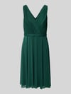 TROYDEN COLLECTION Cocktailjurk met V-hals Smaragdgroen