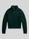 Polo Ralph Lauren Regular Fit Troyer aus Woll-Mix Dunkelgruen