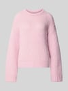 PIECES Relaxed Fit Pullover im Chunky Knit Look Modell 'DORTHEA' Rosa