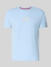 Alpha Industries T-shirt met logo en ronde hals Lichtblauw