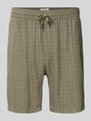 ONLY & SONS Loose Fit Shorts aus Viskose-Mix mit Leinen-Anteil Modell 'TEL' Oliv