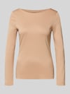 Christian Berg Woman Longsleeve mit Rundhalsausschnitt Camel