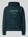 CK Calvin Klein Hoodie mit Label-Print und Känguru-Tasche Marine