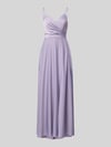 Laona Abendkleid aus Satin mit Raffungen Flieder