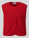 Jake*s Casual Regular Fit Weste mit Logo-Detail Kirsche