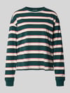 Jake*s Casual t-shirt o kroju regular fit z czystej bawełny Butelkowy zielony