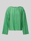 Jake*s Studio Woman Blusenshirt aus Viskose-Mix mit Rundhalsausschnitt Grass