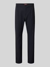 Cruna Slim Fit Stoffhose mit Strukturmuster Dunkelblau
