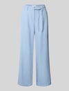 Moves Flared Stoffhose mit Kordelzug Modell 'Andriana' Hellblau