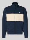Helly Hansen Sweatjack met labelpatch model 'KOSTER' Marineblauw