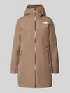 The North Face Jacke mit Kapuze und Zweiwege-Reißverschluss Modell 'HIKESTELLER' Taupe