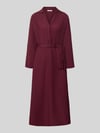 ZABAIONE Hemdblusenkleid mit kurzer Knopfleiste Modell 'Di44anaa' Bordeaux