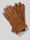 bugatti Handschuhe mit Label-Detail Cognac