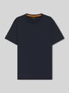BOSS Orange damski t-shirt o kroju regular fit z czystej bawełny model 'TEGOOD' Granatowy