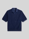 Polo Ralph Lauren Koszulka polo o kroju relaxed fit z czystej bawełny w imitacji dzianiny Granatowy