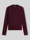 Tommy Hilfiger Slim Fit Langarmshirt aus reiner Baumwolle Dunkelrot
