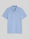 Tom Tailor Regular fit poloshirt van katoenmix Lichtblauw
